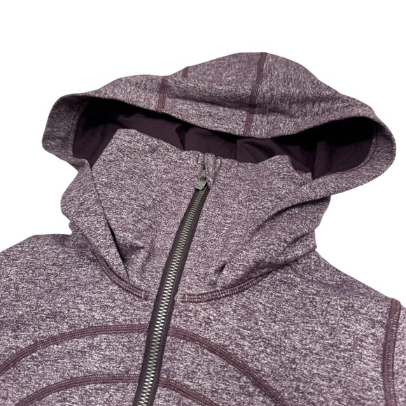 Lululemon Stride Jacket II Luon Hooded Size 4 Heathered Cherry Athleisure Yoga - Picture 7 of 16